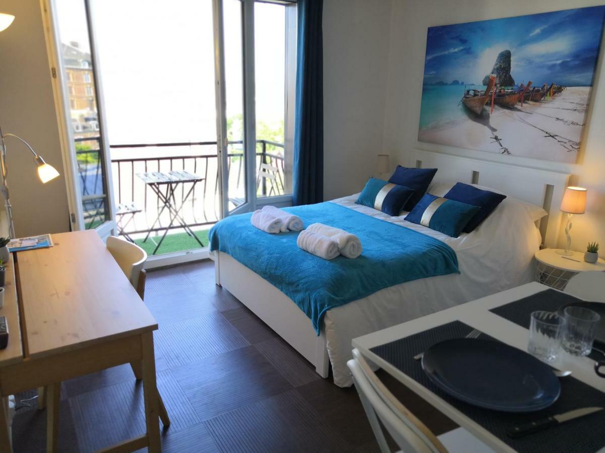 Escale Dieppe Gambetta - Appart Et Studios 2-6 Personnes Vue Ville Et Mer Kültér fotó